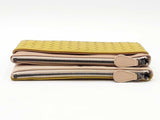 Bottega Veneta Duo Clutch In Lime Green & Beige Intrecciato Leather Fw0926lcrdu