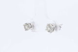 0.76 Cttw Diamond & 14k White Gold Stud Earrings 0.9 Grams Eb1224pxzdu