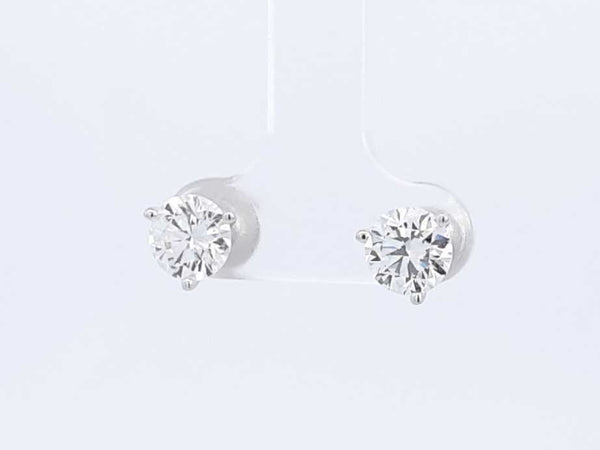 2.02ctw Lab Grown Diamond Stud Earrings In 14k White Gold 1.2 Grams Eb0824ixzsa