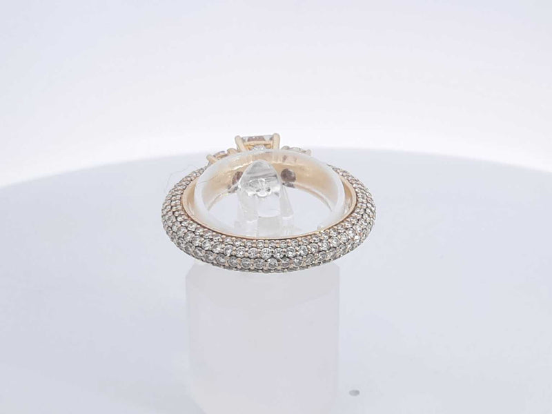 4.12 Cttw 14k Yellow Gold 8.6 G Fancy Wedding Ring Size 10 Aa0525wexzsa