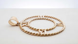 14k Yellow Gold Openwork Clock Face Pendant 11.3 Grams Fw0826izxdu