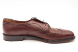 Salvatore Ferragamo Wingtip Oxford Brown Leather Dress Shoes Size 10 Eb0926rxsa