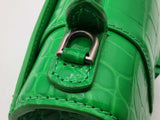 Balenciaga Crocodile Embossed Hourglass Green Handbag Sd0925czxsa