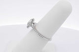 1.02ctw Cushion Cut Diamond & Round Lab Grown Diamond Ring In 14k White Gold 2.5 Grams Size 6.5 Eb0825oxxzsa