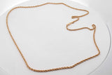 14k Yellow Gold Rope Chain Necklace 12.2 Grams 25.5 Inch Eb0526erxsa