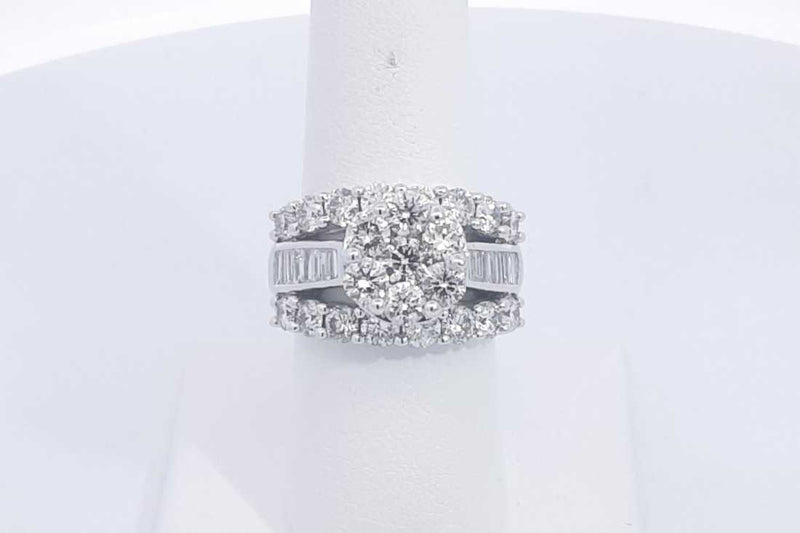 Approx. 5.4ctw Diamond Ring In 14k White Gold 12.9 Grams Size 7 Eb1224oxxzsa