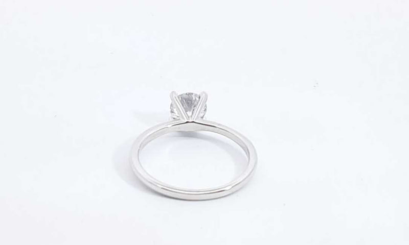 14k White Gold Lab Grown Diamond Solitaire Ring Size 7.5 Ebpcedu 144020004852