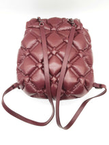 Chanel Chesterfield Burgundy Red Puffy Quilted Leather Backpack Do0625oxzxde