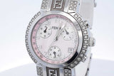 Fendi Zucca Orologi 32mm Quartz Chronograph Stainless Steel Watch Eb0826ixzde
