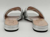 Gucci Marmont Slides W Silver Sequins Dbl G Silver Size 37.5 Aa0726lorsa