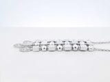 Bvlgari Lucèa Diamond & 18k White Gold Drop Necklace 22.7g 18 Inch Fw0326orzxdu
