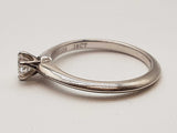 Tiffany & Co Diamond 0.950 Platinum 3.9g Solitaire Ring Size 6 Do0725pxzde