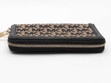 Michael Kors Fulton Phone Case Zip Around Brown Wallet Aa0726lzsa