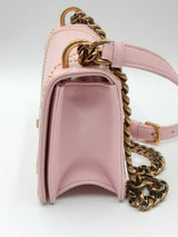 Christian Dior Pink Leather Studded Diorama Crossbody Bag Eb0524ixzdu