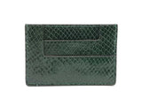Tom Ford Card Holder Wallet In Emerald Green Croc-embossed Leather Fw0925lordu