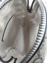 Gucci Ophidia Double Zip Messenger Bag In Gg Supreme Coated Canvas & Mystic White Leather Fw0726wrxdu