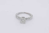 1.34cttw Diamond Ring In 14k White Gold 2.9 Grams Size 4.75 Eb0525loxzsa