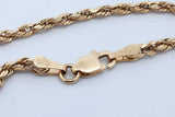 14k Yellow Gold Rope Chain Necklace 4.8 Grams 28.5 Inch Eb0126oxzde