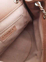 Chanel Dark Beige Quilted Caviar Duma Backpack Eb1026orxzde