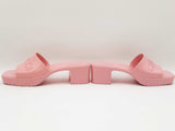 Gucci Rubber Logo Platform Wild Rose Slide Sandals Size 39 Sd0926lzxdu