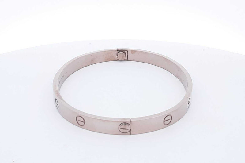 Cartier 18k White Gold Love Bracelet 39.6 Grams Size 20 Eb0824pxxzsa