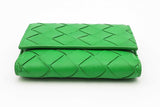 Bottega Veneta Intrecciato Green Leather Wallet Eb0526lixsa