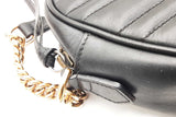 Gucci Black Quilted Chevron Leather Marmont Camera Crossbody Bag Eb1026oxzde
