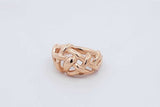 14k Yellow Gold Woven Design Ring 4.2 Grams Size 5.75 Eb0526oxzdu