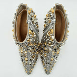 Christian Louboutin Full Kate 100 Calf Glitter Specchio Size 40 Sd0525orzsa