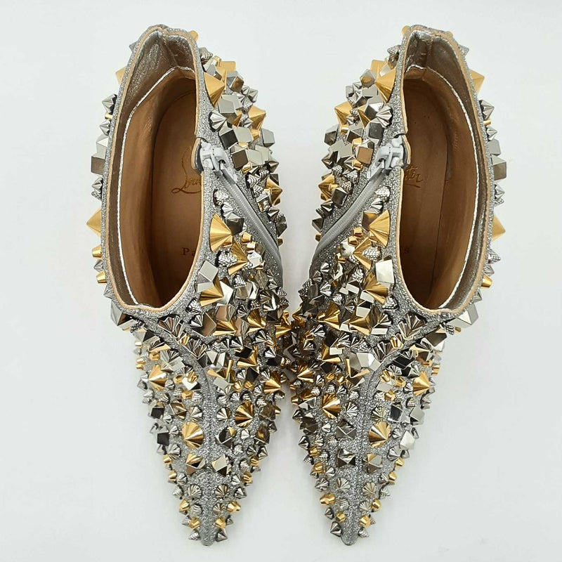 Christian Louboutin Full Kate 100 Calf Glitter Specchio Size 40 Sd0525orzsa