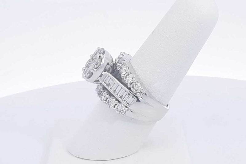 Approx. 5.4ctw Diamond Ring In 14k White Gold 12.9 Grams Size 7 Eb1224oxxzsa