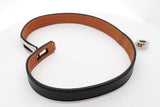 Hermes Kelly Double Tour Black Leather Bracelet Eb0426lxzsa