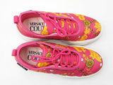 Versace Jeans Couture Fondo Ravewing Sneakers In Fuchsia Barocco Canvas Size 7 Fw0726crdu