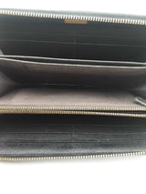 Fendi Zip Around Black Leather Wallet Sd0425rzsa