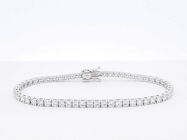 5.12 Cttw Lab-grown Diamond & 14k Gold Tennis Bracelet 9 Gram 7 In. Fw0225llrxdu