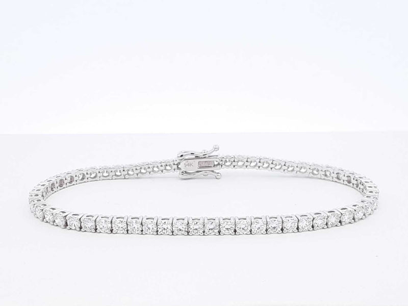 5.12 Cttw Lab-grown Diamond & 14k Gold Tennis Bracelet 9 Gram 7 In. Fw0225llrxdu