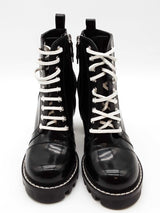 Louis Vuitton Black Patent  Leather Star Trail Ankle Boots Size 36 Eb0426lorde