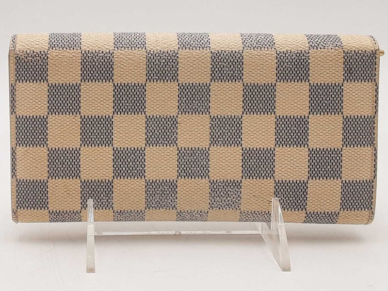 Louis Vuitton Sarah Damier Azur White Wallet Aa1025orzsa