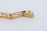 14k Yellow Gold Greek Key Bracelet 7.2 Grams 7.25 Inch Eb0826rpxsa