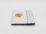 Versace La Medusa Card Holder Wallet In White Leather Fw0925exdu