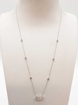 1.43 Cttw Lab Grown Diamonds 14k Wg 2.1g Marquis Necklace 18 In Do1225irxde