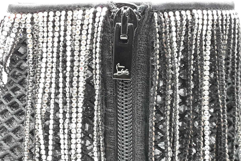 Christian Louboutin Fringe Curtain Ankle Boots Size 38 Eb1125lxzdu