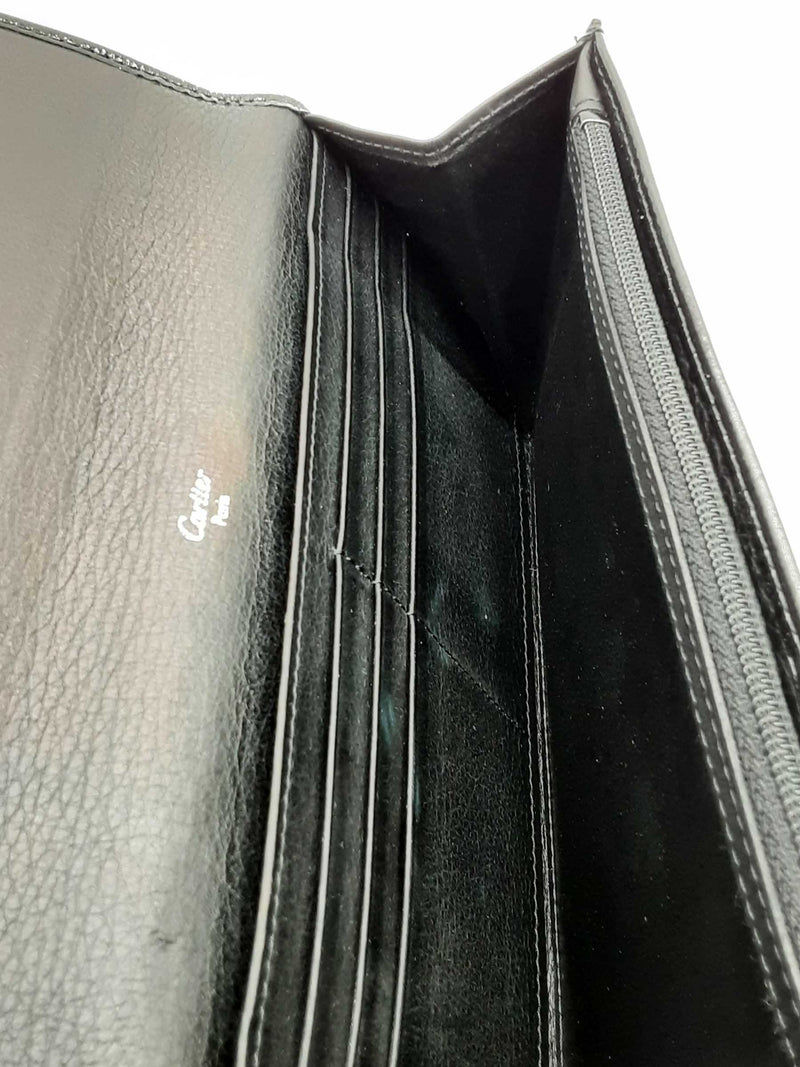 Cartier Black Pantent Leather Wallet Eb1124lordu