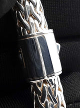 John Hardy Icon Chain Bracelet In Sterling Silver  & Blue Sapphire 47 Grams 8.5 Inch Fw0626wzxdu