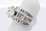 1.7cttw Diamond Ring In 14k White Gold 6.1 Grams Size 3.5 Eb0426lrxzsa