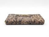 Coach Python-embossed Leather Wallet In Beige, Taupe, & Brown Fw1026lrdu
