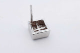 0.8cttw Princess Cut Diamond Stud Earrings 14k White Gold 3.1 Grams Eb0626pcxdu