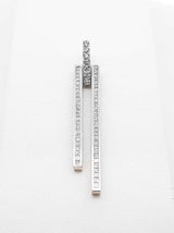 2.26 Diamond Cttw 18k White Gold Tuning Bar Pendant 6.4 Grams Fw0925rcrdu
