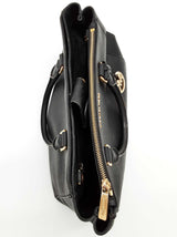 84524 Ebay Live Michael Kors Black Saffiano Leather Handbag Do0226lrde