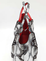 Christian Louboutin Metallic Python Embossed Leather Cabarock Tote Eb0326prxdu